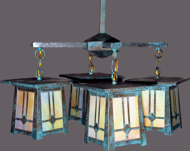 Mission Arts and Crafts Chandeliers J-8-4