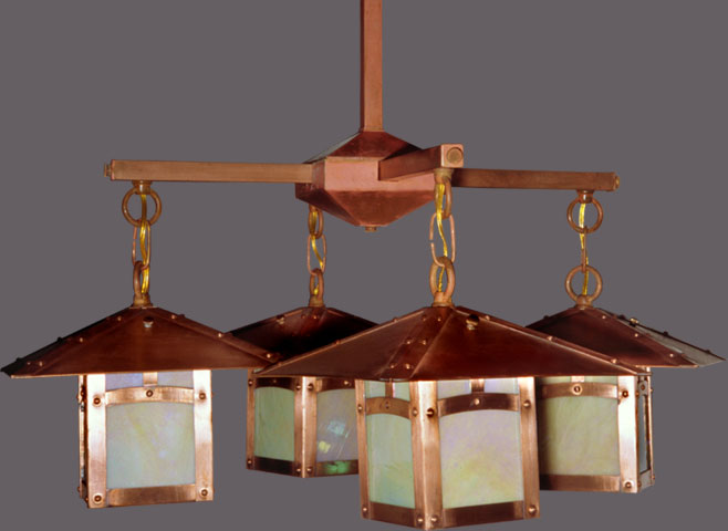 Mission Arts and Crafts Chandeliers SCCC-10-4